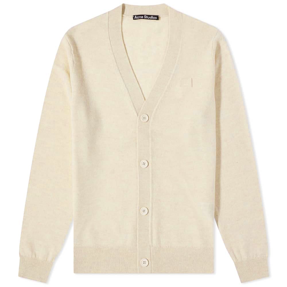 Pleteni pulover Acne Studios Keve Face Cardigan Bež | C60038-633, 0