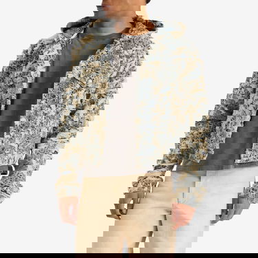 Jakna Acne Studios Distressed Monogram Hooded Denim Jacket Bež | C90202-863, 2