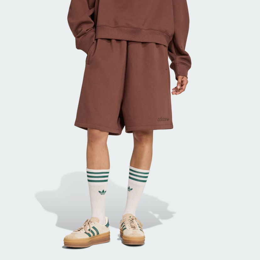 Kratke hlače adidas Performance Essentials Linear Oversized Shorts Rjava | JW0997