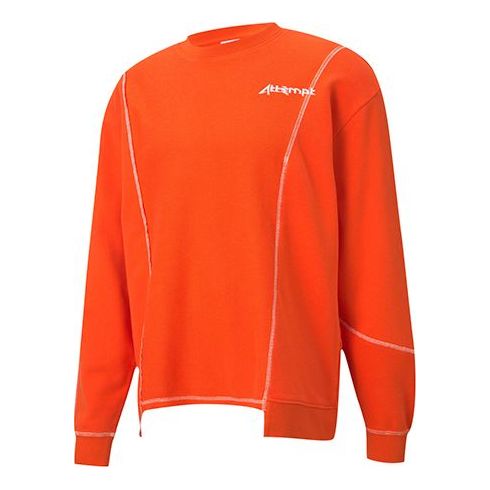 Pleteni pulover Puma x ATTEMPT Crossover Crewneck Oranžna | 598272-45