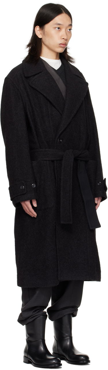 Plašči LEMAIRE Lemaire Soft Belted Coat Zelena | CO1135 LF504, 4