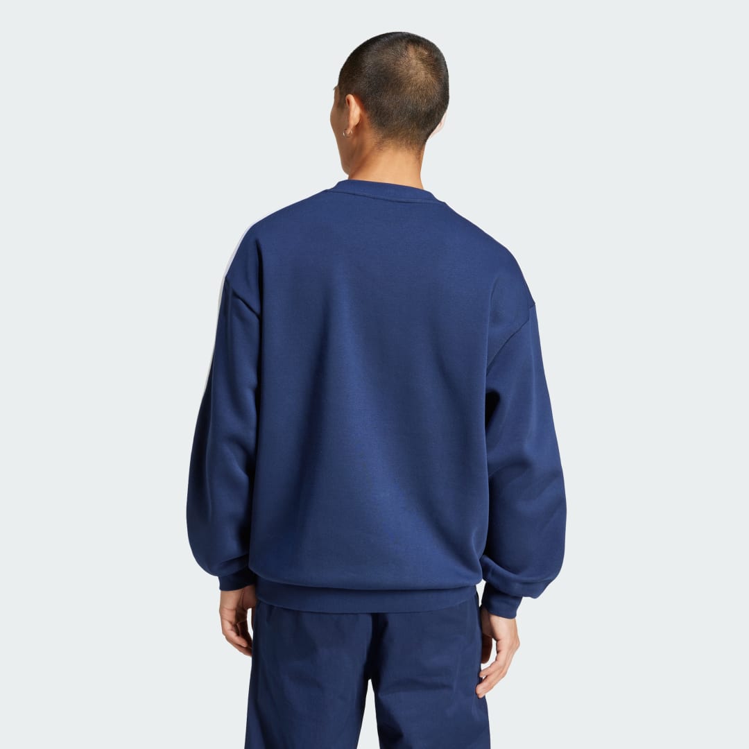 Pulover adidas Performance Oversized Crewneck Sweatshirt Modra | JP1063, 1