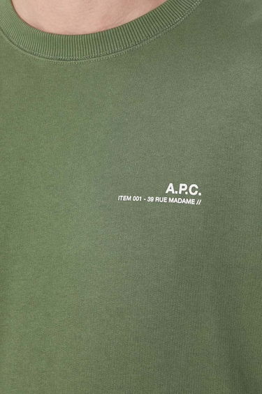 Pleteni pulover A.P.C. A.P.C. Item Crewneck Sweatshirt Zelena | COFBQ.H27608.KAE, 5