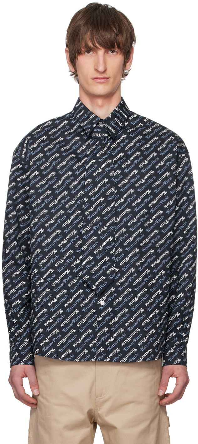 Srajce KENZO Paris Verdy Edition Shirt Mornarica | FE55CH4219P2
