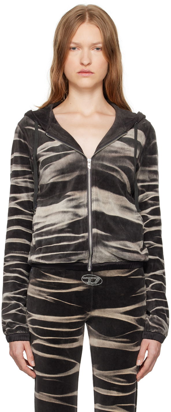 Trenirka Diesel Diesel F-Chinny Zip-Up Hoodie Siva | A14100 0BNDT
