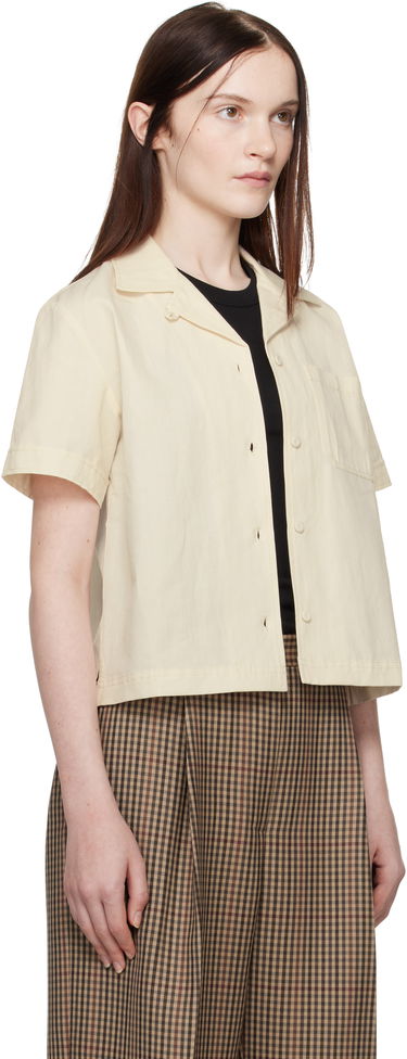 Srajce A.P.C. A.P.C. Maeva Cropped Camp Collar Shirt Bež | COHEJ-F12583, 1