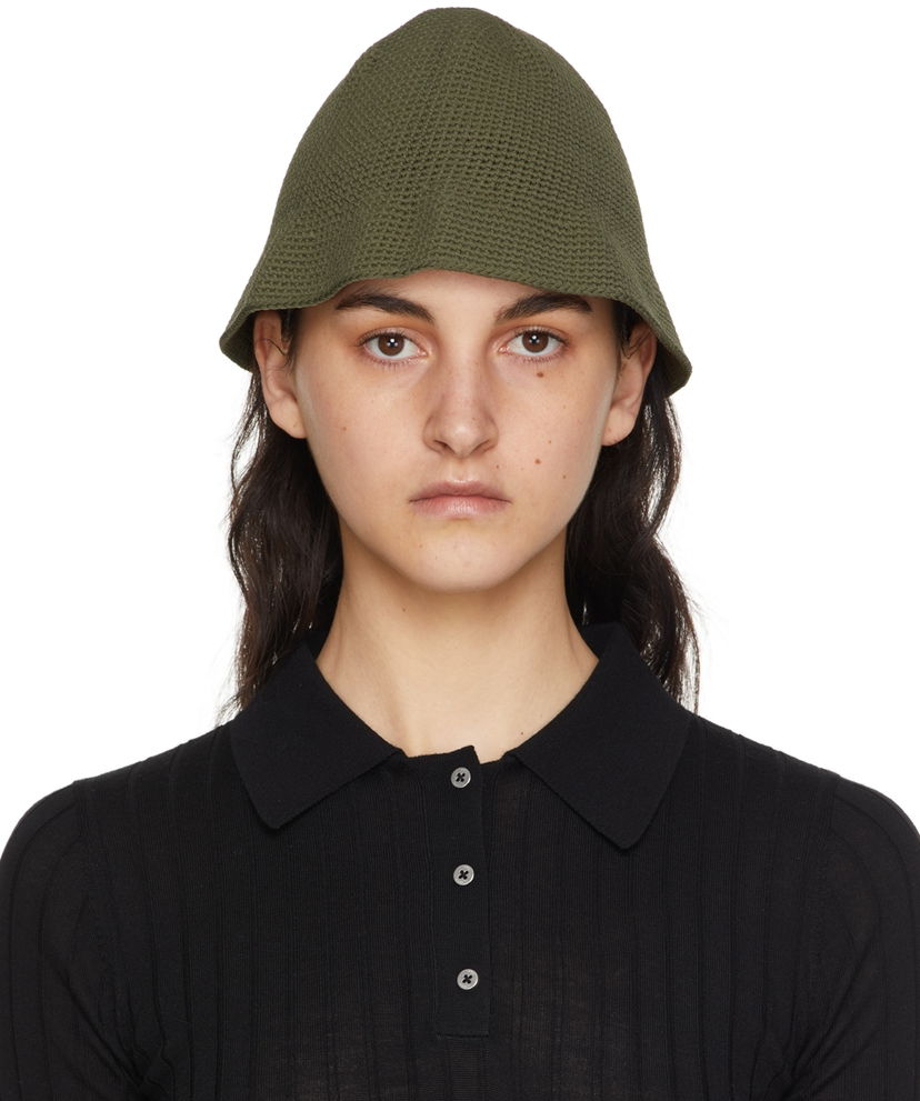 Klobuk Dion Lee Crocheted Bucket Hat Zelena | C8016S22