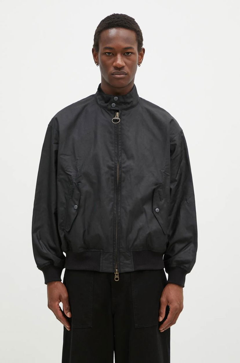 Bomber jakna Baracuta Waxed Jacket Črna | BRCPS1093