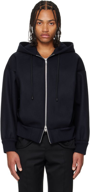 Bomber jakna Simone Rocha Simone Rocha Hooded Zip Bomber Jacket Mornarica | 6145B 1265, 0