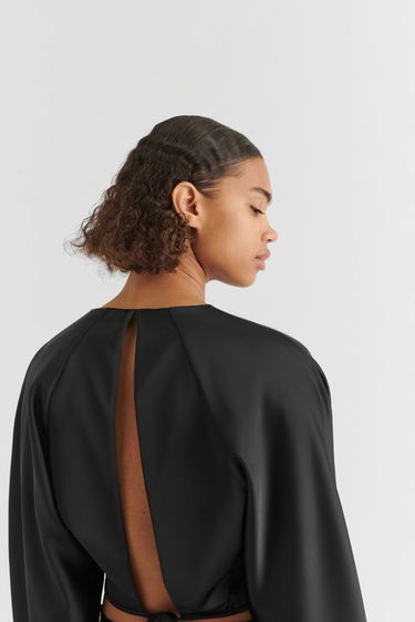 Polo majica AXEL ARIGATO Demi Open Back Top Črna | A2118001, 5