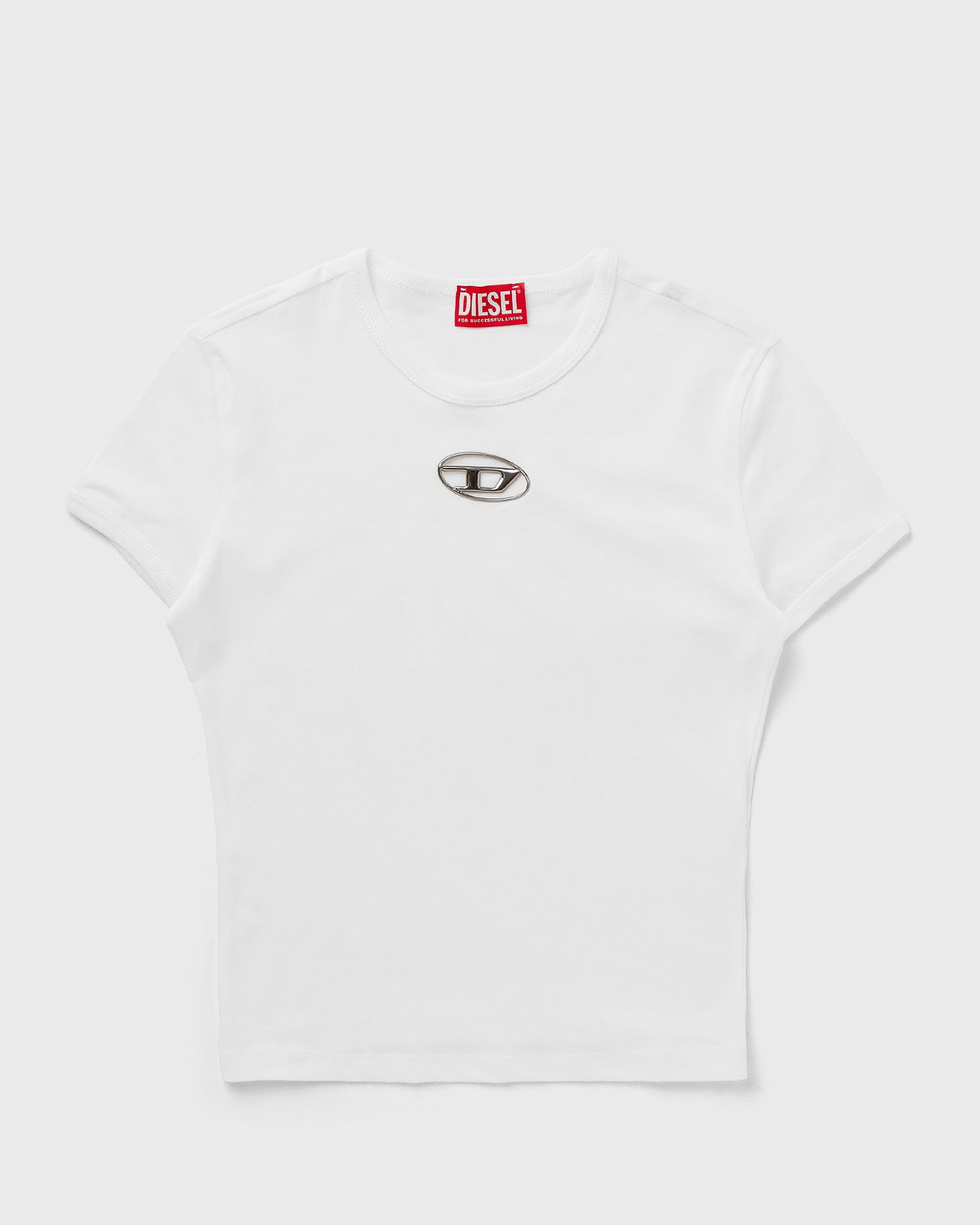 Krop-top Diesel Diesel T-UNCUTIE-LONG-OD-Q1 Short Sleeve Crop Top, Size: L Bela | A16839-0CLBR-100, 0