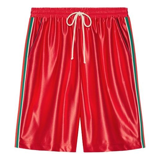 Kratke hlače Gucci Side Hem Shorts Rdeča | 659460-XJDI9-6429