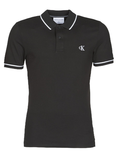 Polo majica CALVIN KLEIN TIPPING SLIM POLO Črna | J30J315603-BAE-NOOS
