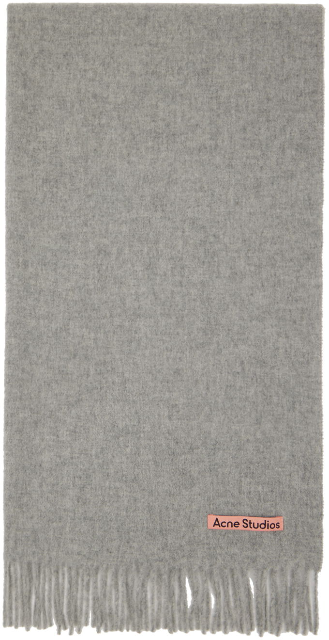Šala Acne Studios Fringe Scarf Siva | CA0209-, 0
