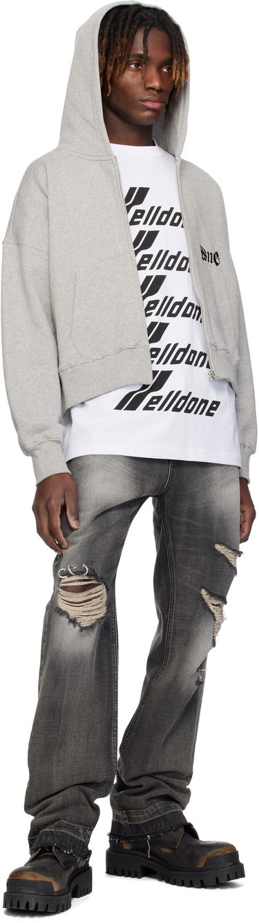 Kavbojke We11done We11done Distressed Jeans Siva | WD-DP0-25-333-M-BK, 3