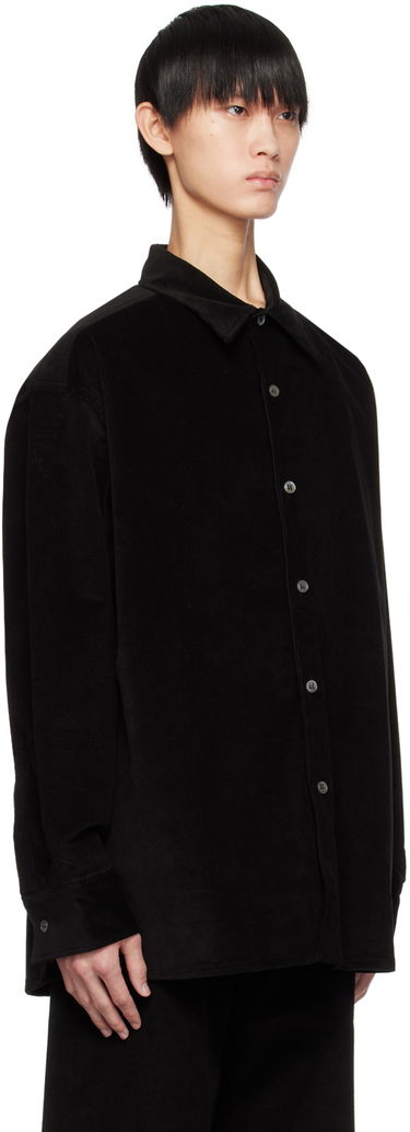 Srajce Studio Nicholson Studio Nicholson Rosso Corduroy Overshirt Črna | ROSSO SNM - 1129, 1