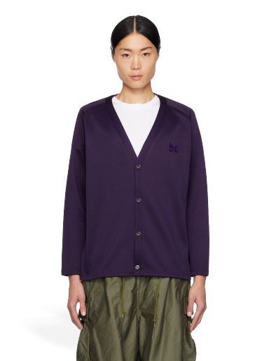 Pleteni pulover Needles V-Neck Cardigan Lila | NS257