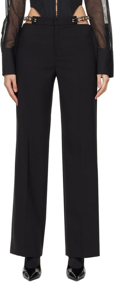 Hlače Dion Lee Chain Link Detail Trousers Črna | C2181PS24, 0