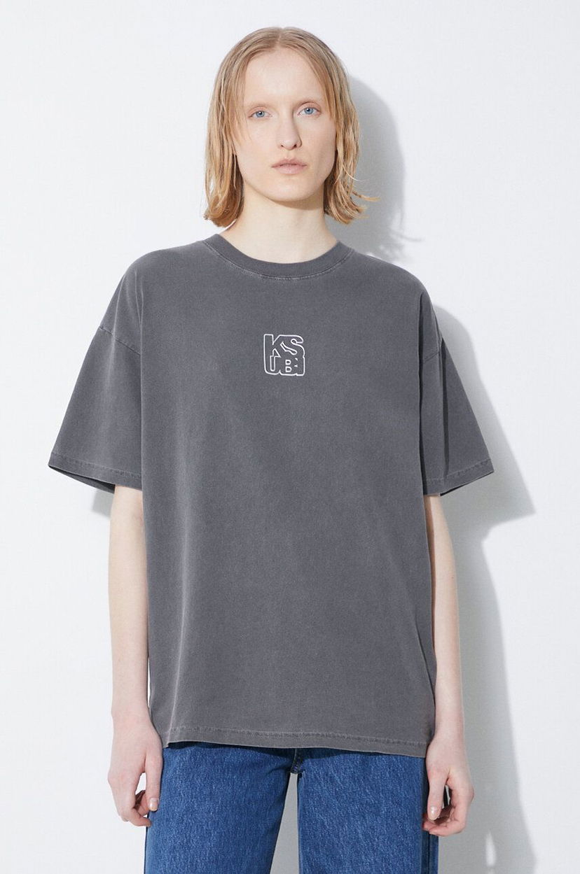 Majica Ksubi Stacked Oh G Ss Tee T-shirt Siva | WSP24TE006