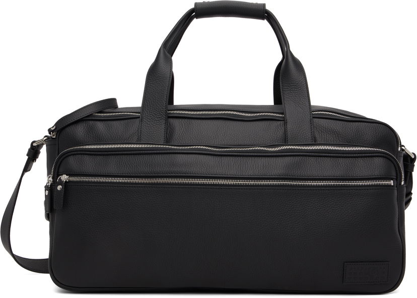 Potovalna torba Maison Margiela MM6 Maison Margiela Leather Travel Duffle Črna | SB6WI0006 P8326