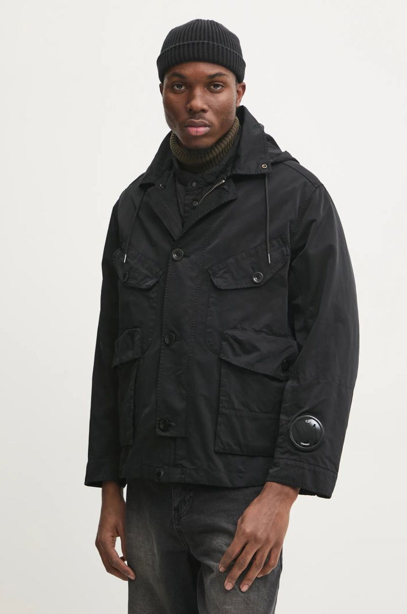 Vetrovka C.P. Company Micro Kei Hooded Jacket Črna | 17CMOW224A110089G