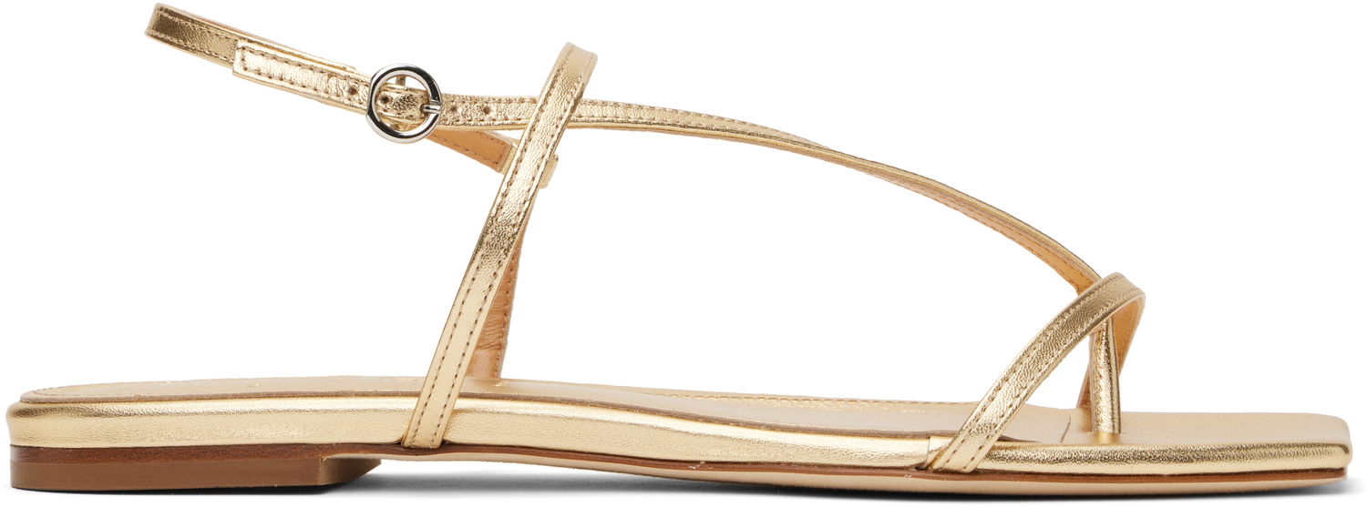 Modni dodatki Aeyde Aeyde Ella Leather Toe-Post Sandals Kovinski | A11-FS-BERS8MFL-0121-902-007, 0