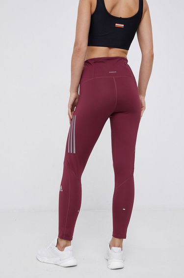 Pajkice adidas Performance Own The Run Block 7/8 Leggings Bordo | H13248, 1