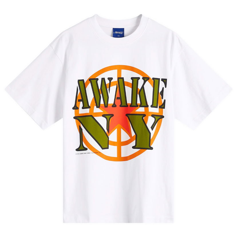 Majica Awake NY Awake NY Crosshair Graphic T-Shirt, Size Large Bela | AWK-SP25-TS002-WHT