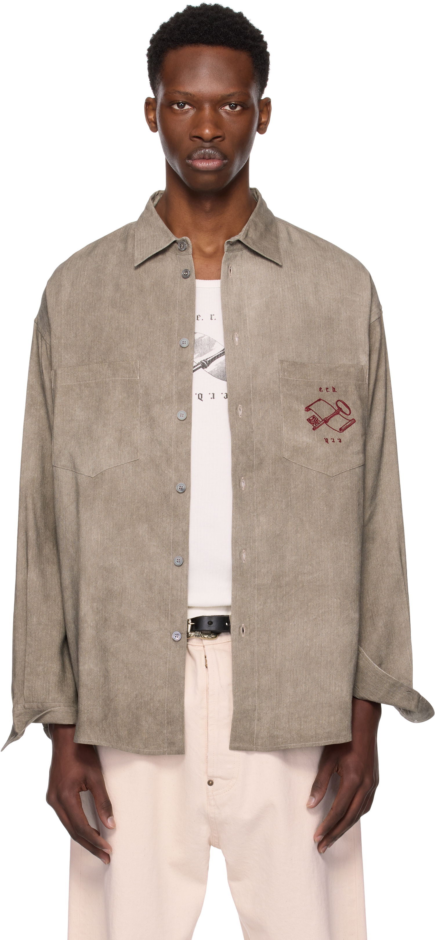 Srajce Enfants Riches Déprimés Enfants Riches Déprimés Artist Buttondown Shirt Zelena | 040-248, 0