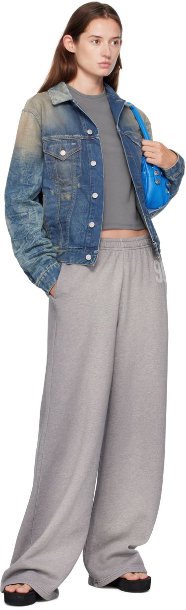Jakna Acne Studios Acne Studios Distressed Denim Jacket Modra | C90196-, 3