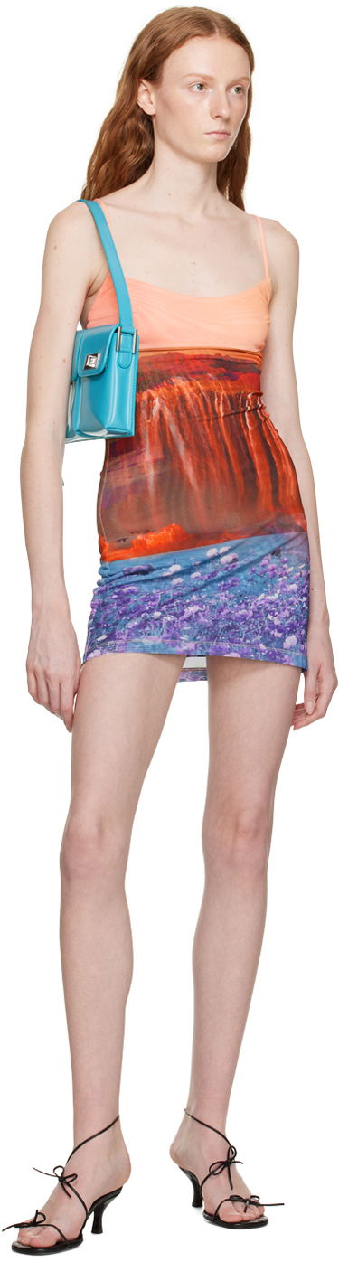 Obleke Miaou Miaou Anya Print Mini Dress Večbarvna | 5026PM1OAS, 3