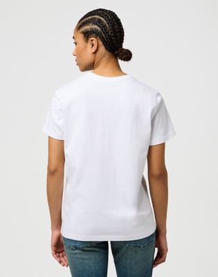 Majica Wrangler Wrangler Slim Sign Off T-Shirt Bela | 112373024:XS