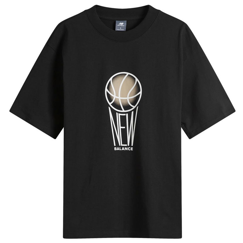 Majica New Balance Graphic Basketball T-Shirt Črna | MT44585-BK