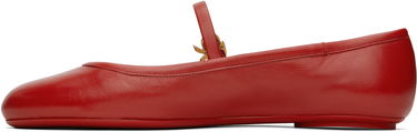 Superge in čevlji Gianvito Rossi Gianvito Rossi Carla Ballerina Flats Rdeča | G22223-05GOM-NXF, 2