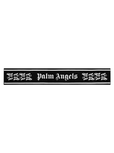 Šala Palm Angels Gothic Monogram Scarf Črna | PMMA007F195720491001