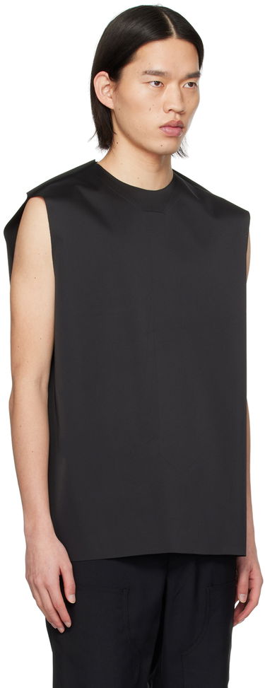 Majica brez rokavov We11done We11done Tie Embossed Tank Top Črna | WD-BL1-24-125-M-BK, 1