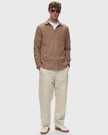 Srajce Portuguese Flannel ABSTRACT PIED POULE Rjava | AW24.001.BROWN, 1