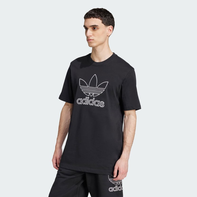 Majica adidas Performance Outline Trefoil T-Shirt Črna | JP1088