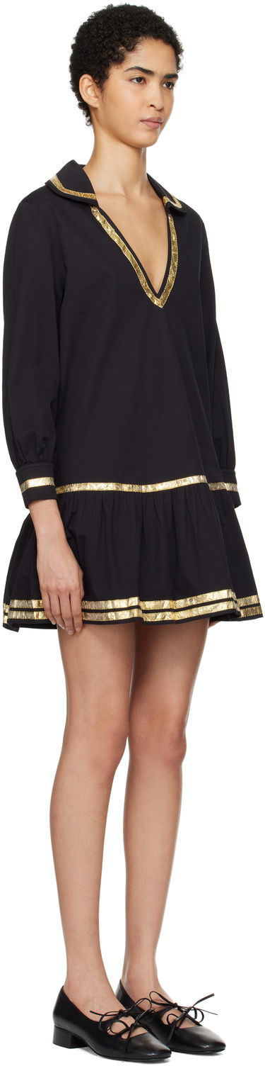 Obleke Bode Bode Tinsel Tape Minidress Črna | WRF24DR015, 1