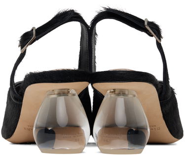 Superge in čevlji Simone Rocha Simone Rocha Pointed Slingback Heels with Crystal Embellishment Črna | LH14B 0794, 1