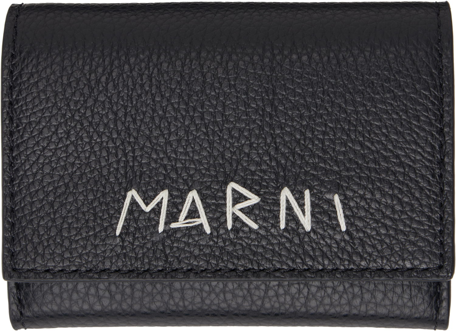 Denarnica Marni Marni Leather Key Holder Wallet Črna | PCMI0017U2 P6533, 0