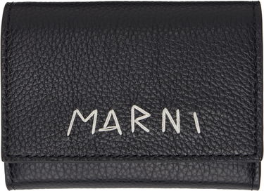 Denarnica Marni Marni Leather Key Holder Wallet Črna | PCMI0017U2 P6533, 0