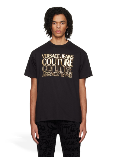Majica Versace Bonded T-Shirt Črna | E76GAHT10_ECJ00T