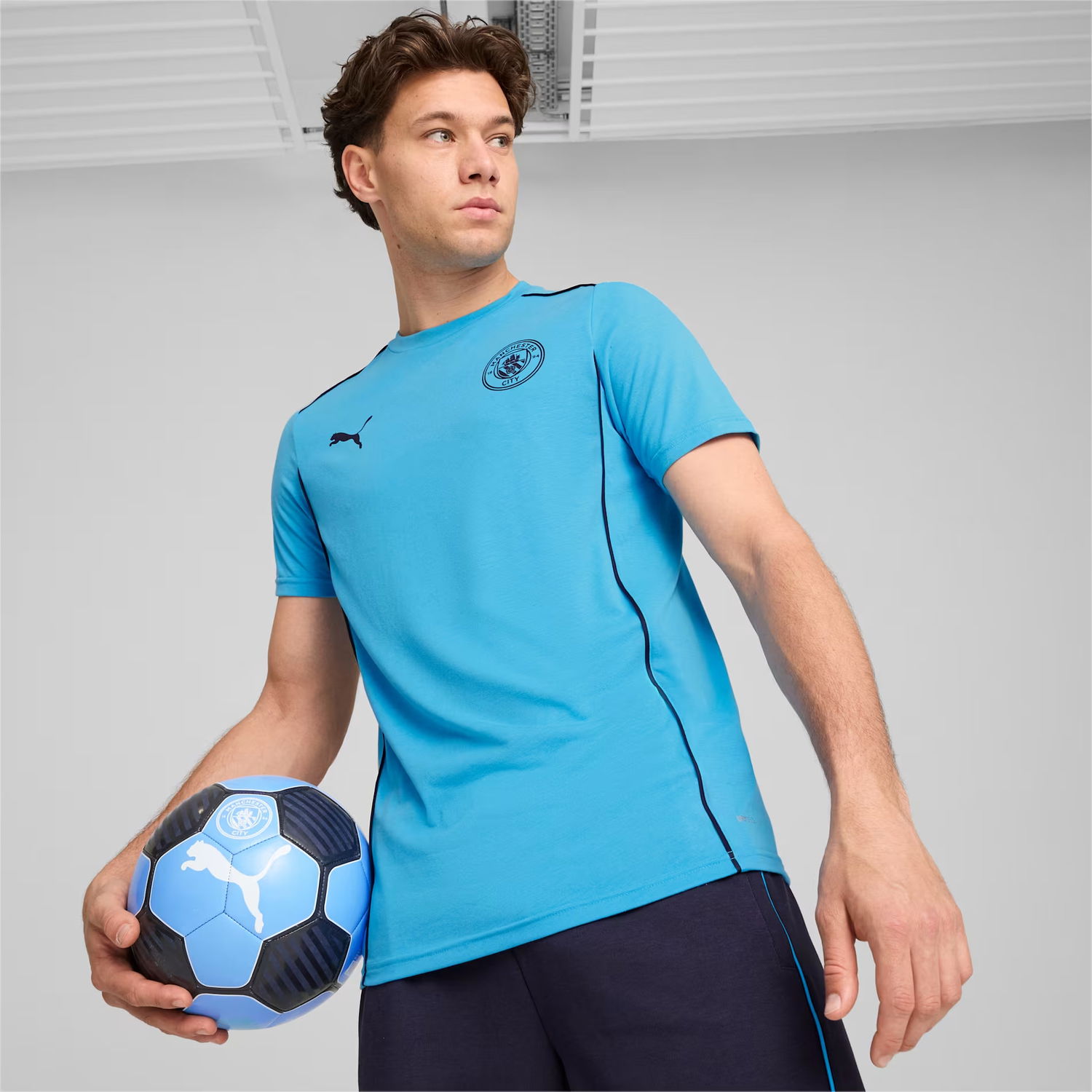 Majica Puma MCFC Casuals Tee Modra | 777569-31, 1