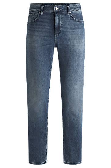 Kavbojke BOSS Maine Regular-Fit Jeans Modra | 50532595