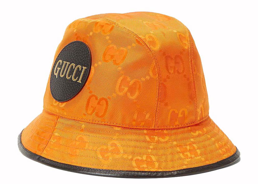 Klobuk Gucci Off The Grid Bucket Hat Orange/Black Oranžna | 627115 4HK79 7560