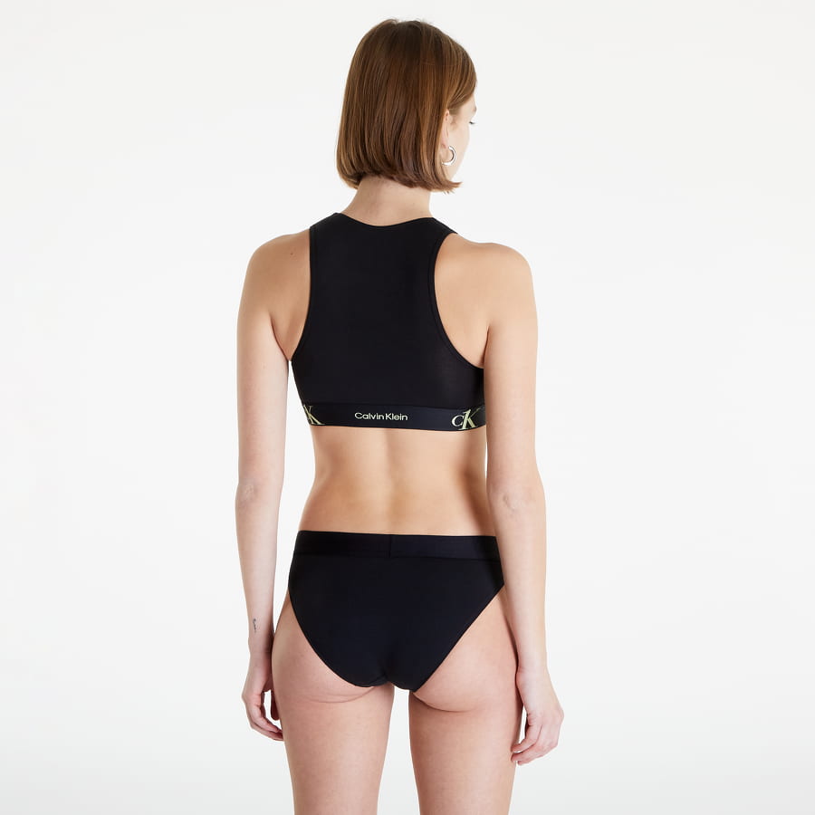 Modrček CALVIN KLEIN Ck1 Cotton New Unlined Bralette Črna | QF6964E UB1, 1
