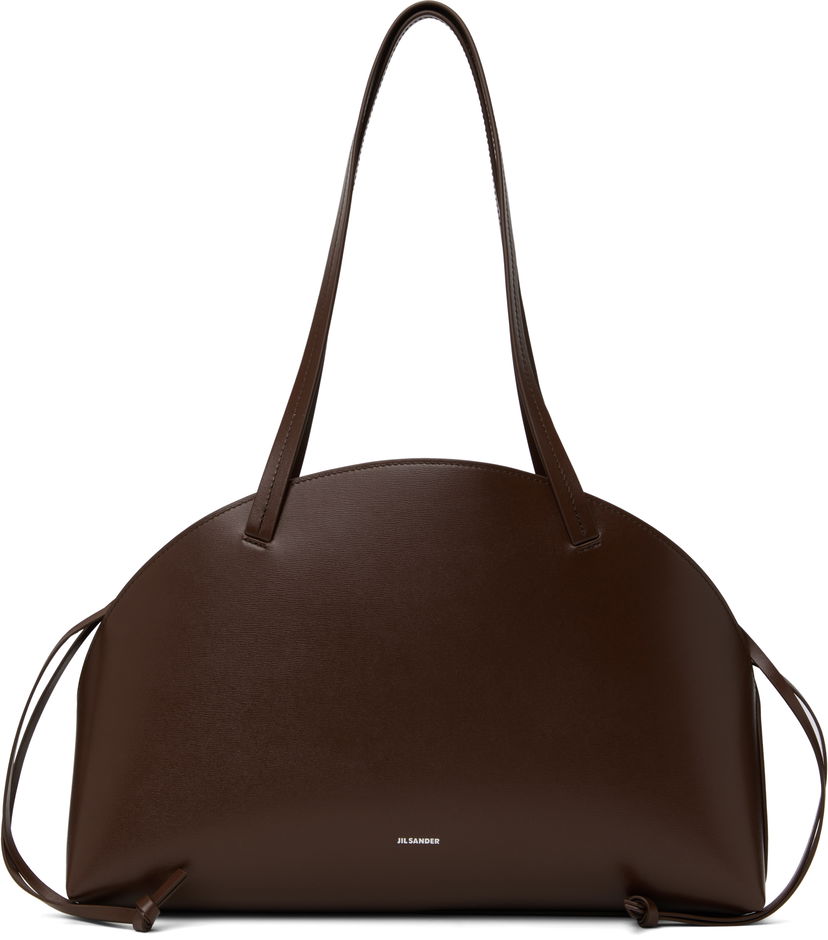Torbica Jil Sander Jil Sander Curve Medium Shoulder Bag Rjava | J07ZH0054_P7101