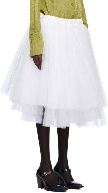 Krila Comme des Garçons Comme des Garçons Tulle Midi Skirt Bela | GO-S015-051, 1