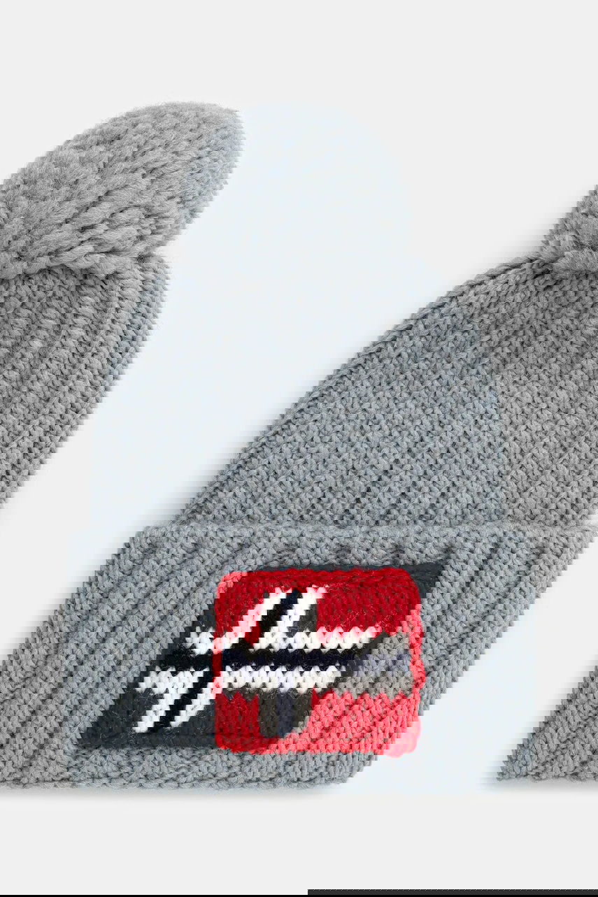Beanie Napapijri Napapijri Semiury 5 Pom Beanie Siva | NP0A4GKBI841, 0